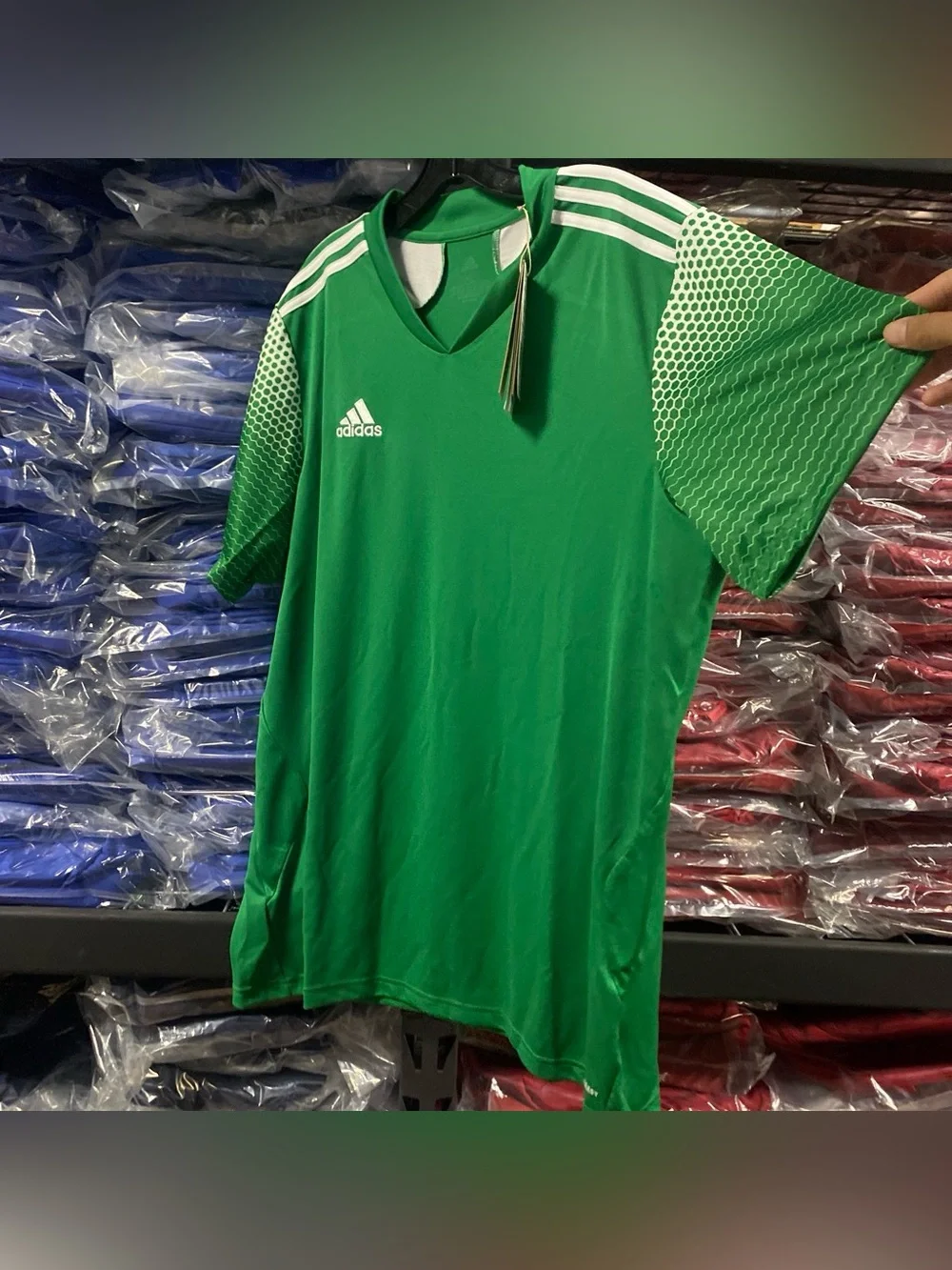 Adidas Regista 20 Soccer Jersey NWT Men’s XL Green White SS Aeroready FI4559